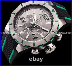 Invicta Men S1 RALLY TURBO Chronograph GUNMETAL Case Dial GREEN BLACK Watch