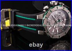 Invicta Men S1 RALLY TURBO Chronograph GUNMETAL Case Dial GREEN BLACK Watch