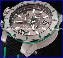 Invicta Men S1 RALLY TURBO Chronograph GUNMETAL Case Dial GREEN BLACK Watch