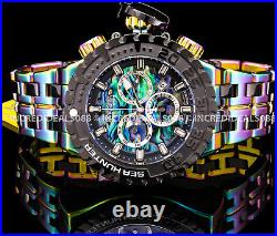 Invicta Men SEA HUNTER SWISS CHRONOGRAPH ABALONE Dial Bracelet SS 58mm Watch