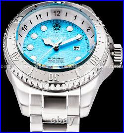 Invicta Men SKULL HYDROMAX OCEAN VOYAGE Ltd Ed Blue Dial Silver Bracelet Watch