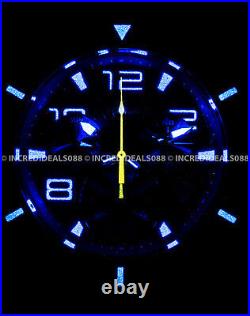 Invicta Men SPEEDWAY SWISS Chronograph BLUE Dial 18Kt GOLD Bracelet 52mm Watch
