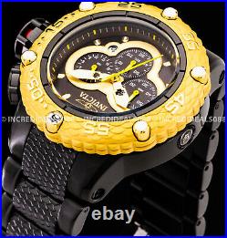 Invicta Men SUBAQUA NOMA VI Chronograph 18Kt Gold Bezel Black Two Tone SS Watch