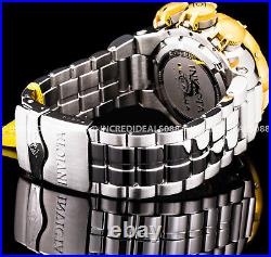 Invicta Men SUBAQUA SEA DRAGON Chronograph POLISHED 18K Gold Silver 52mm Watch