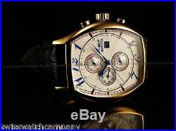 Invicta Men Specialty Reserve Tonneau Swiss ISA Master Calender 18KGIP Watch