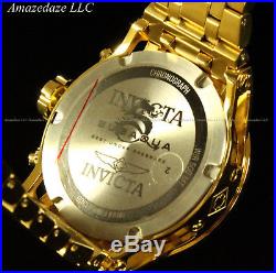 Invicta Men Sub Aqua Specialty Chronograph 18K GP High Polish Stainless St Watch
