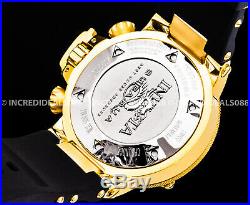 Invicta Men Subaqua Noma III Swiss Chronograph 18Kt Gold Case Black Strap Watch