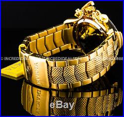 Invicta Men Subaqua Swiss Chronograph MOP Black Dial 18Kt Gold Watch 1 Slot Box