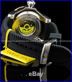 Invicta Men Venom Sea Dragon Automatic NH35A Rose Gold Black Strap 52mm SS Watch
