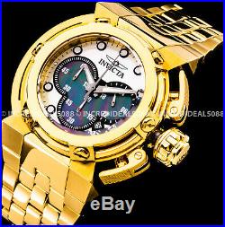 Invicta Men X Wing Coalition Forces Chronograph MOP Dial 18K Gold Bracelet Watch
