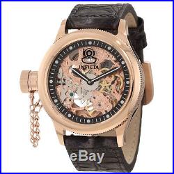 Invicta Men's 10365 Russian Diver Lefty Mechanical Gold Tone Skeleton Dial Watch