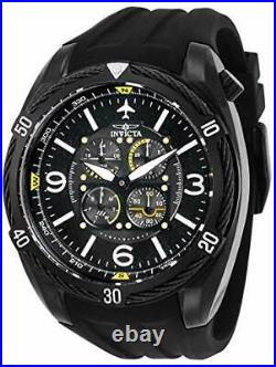 Invicta Men's 28078 Aviator Quartz Multifunction Black Dial Watch
