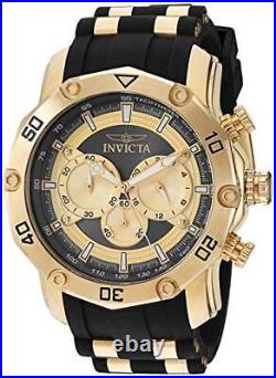 Invicta Men's 30029 Pro Diver Quartz Chronograph Gold, Charcoal Dial Watch