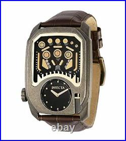 Invicta Men's 35454 Cuadro Quartz Multifunction Black Dial Watch