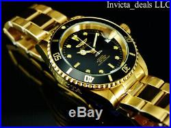 Invicta Men's 40MM Pro Diver SUBMARINER Automatic NH35A 18K Gold Plated SS Watch