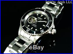 Invicta Men's 40mm Pro Diver AUTOMATIC NH38A OPEN HEART Black Dial Silver Watch