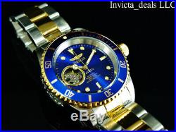 Invicta Men's 40mm Pro Diver AUTOMATIC NH38A OPEN HEART Blue Dial 2Tone SS Watch