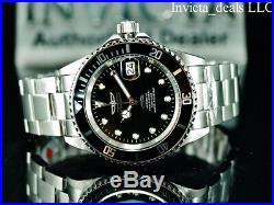 Invicta Men's 40mm Pro Diver SUBMARINER AUTOMATIC NH35A Black Dial Silver Watch