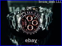 Invicta Men's 40mm SPEEDWAY DRAGSTER Chronograph Black & Pink Tone SS 200m Watch