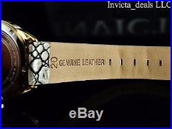 Invicta Men's 40mm Vintage Swiss Parts Quartz Champagne Dial Leather Strap Watch