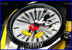 Invicta Men's 43mm Disney© MICKEY MOUSE Quartz Black/Silver Two Tone Watch