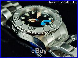 Invicta Men's 43mm Pro Diver POPEYE AUTOMATIC Limited Ed Black Dial Silver Watch