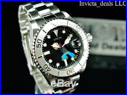 Invicta Men's 43mm Pro Diver POPEYE AUTOMATIC Limited Ed Black Dial Silver Watch