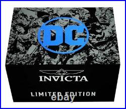 Invicta Men's 44mm DC Comics BATMAN Quartz Black Dial 18K Gold Two Tone SS Watch