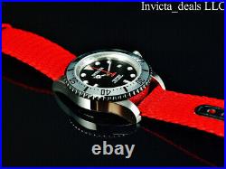 Invicta Men's 44mm PRO DIVER AUTOMATIC NH35A Red Dial Silver Tone Red Band Watch