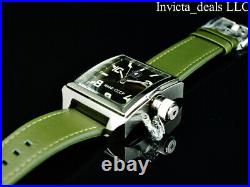Invicta Men's 45mm RUSSIAN DIVER Swiss Ronda OLIVE GREEN Dial Silver Tone Watch