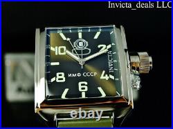 Invicta Men's 45mm RUSSIAN DIVER Swiss Ronda OLIVE GREEN Dial Silver Tone Watch
