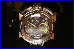 Invicta Men's 46mm Chronograph Black MOP FACE Polyurethane Band Date Watch 18339