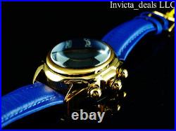 Invicta Men's 46mm Grand LUPAH OVAL Chronograph SAPPHIRE BLUE Gold Tone SS Watch