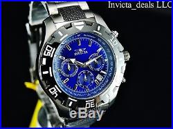 Invicta Men's 46mm Python Chronograph Blue Dial Gunmetal Stainless Steel Watch