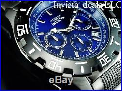 Invicta Men's 46mm Python Chronograph Blue Dial Gunmetal Stainless Steel Watch