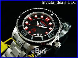 Invicta Men's 47mm GRAND DIVER Gen II AUTOMATIC Black Dial Silver Tone SS Watch