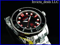 Invicta Men's 47mm GRAND DIVER Gen II AUTOMATIC Black Dial Silver Tone SS Watch