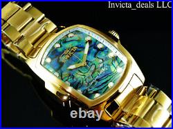 Invicta Men's 47mm GRAND LUPAH ABALONE DIAL Gold Tone Special Edition SS Watch
