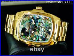 Invicta Men's 47mm GRAND LUPAH ABALONE DIAL Gold Tone Special Edition SS Watch