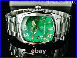 Invicta Men's 47mm GRAND LUPAH GREEN DIAL Silver Tone Special Edition SS Watch