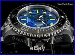 Invicta Men's 47mm Grand Diver Automatic Abalone Dial All Black Bracelet Watch