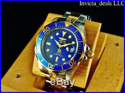 Invicta Men's 47mm Grand Diver Automatic Blue Dial Gold Plated Two Tone SS Watch