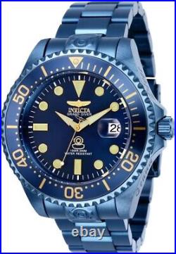 Invicta Men's 47mm Grand Diver Automatic Blue Label Triple Blue NH35A SS Watch