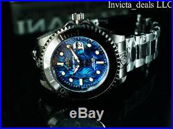 Invicta Men's 47mm Grand Diver Automatic COMBAT Black Blue ABALONE Dial SS Watch