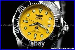 Invicta Men's 47mm Grand Diver Automatic NH35A 300M Yellow Dial Bracelet Watch