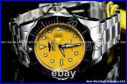 Invicta Men's 47mm Grand Diver Automatic NH35A 300M Yellow Dial Bracelet Watch