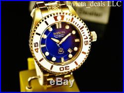 Invicta Men's 47mm Grand Diver Gen II Automatic BLUE Dial 18K Gold IP 300M Watch