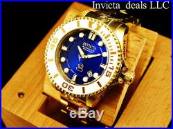 Invicta Men's 47mm Grand Diver Gen II Automatic BLUE Dial 18K Gold IP 300M Watch