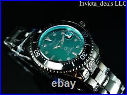 Invicta Men's 47mm Grand Diver RADAR AUTOMATIC Green Tinted Crystal Black Watch