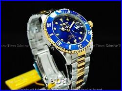 Invicta Men's 47mm Grand Pro Diver Automatic Blue Dial Two-Tone Bracelet Watch